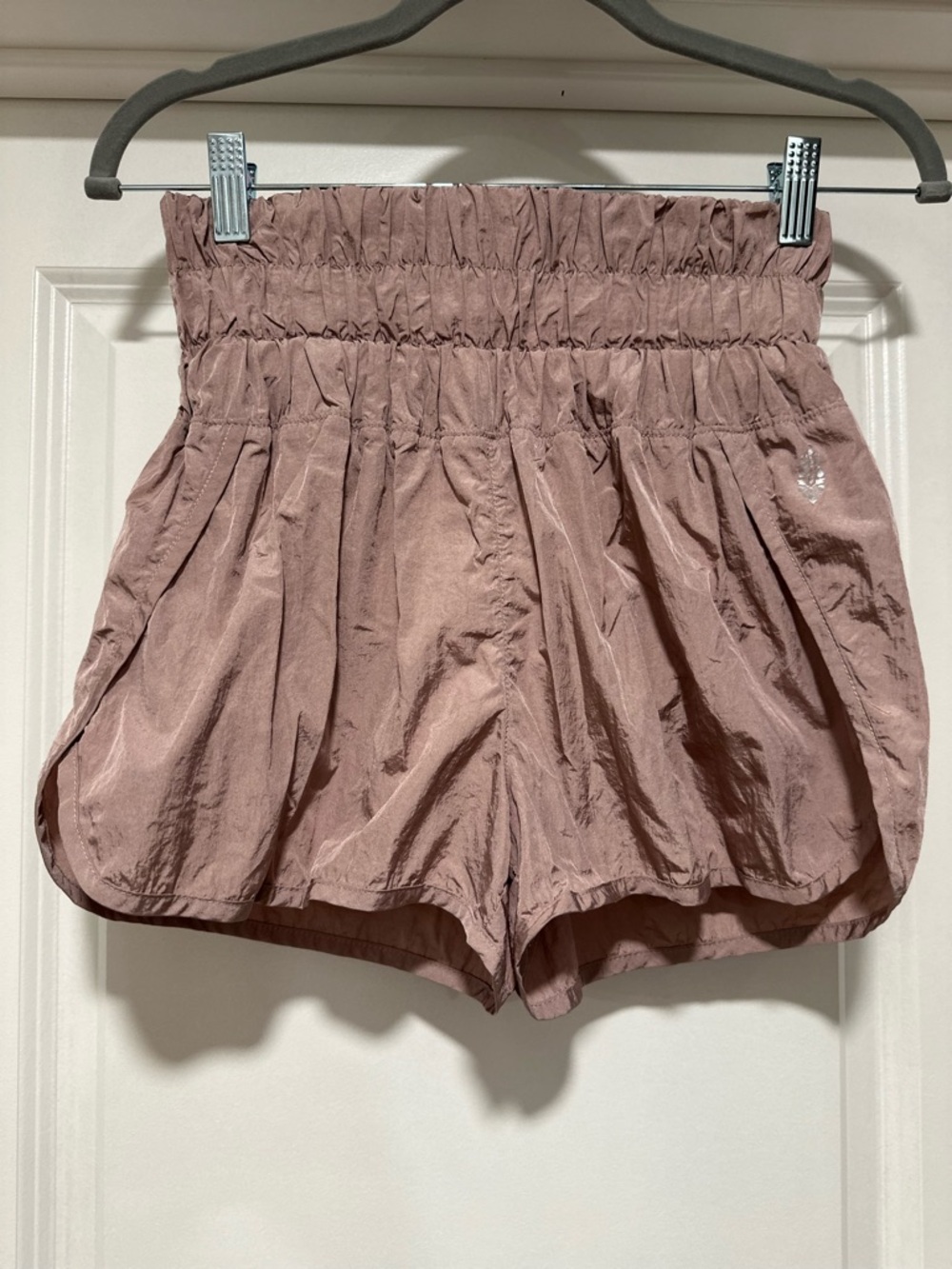Free People FP Movement Women's The Way Home High-Waist Shorts Mauve Size Small